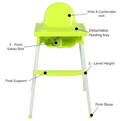 Eazy Kids Teknum High Chair - H1 – Green